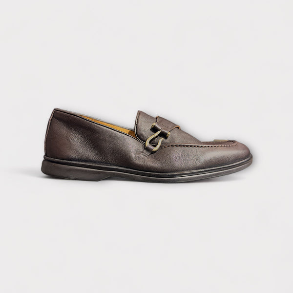 FF Brown Soft Leather Loafer