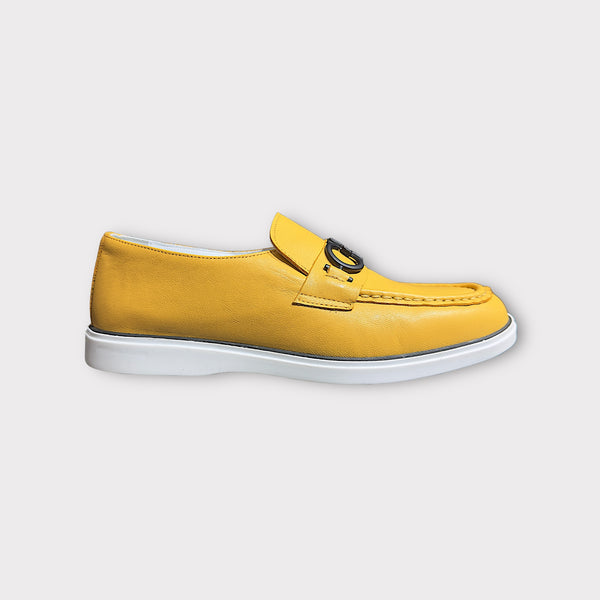 FF Yellow Soft Leather Loafer