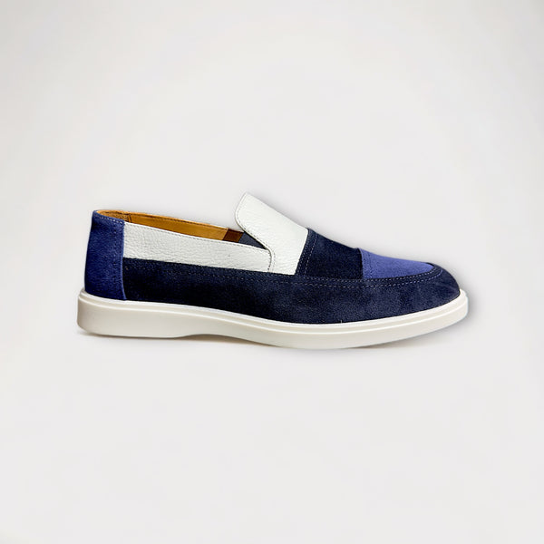 FF 3Tone Loafers Blue Suede