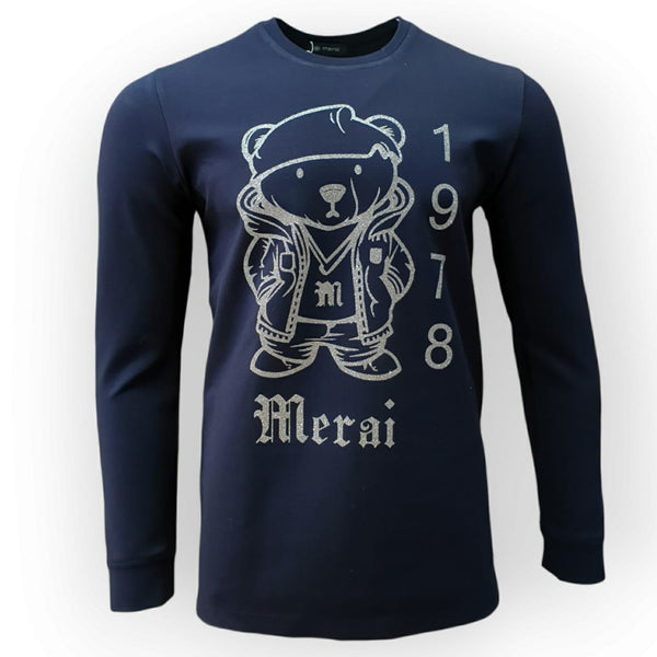 MERAI T-SHIRT - NAVY BLUE